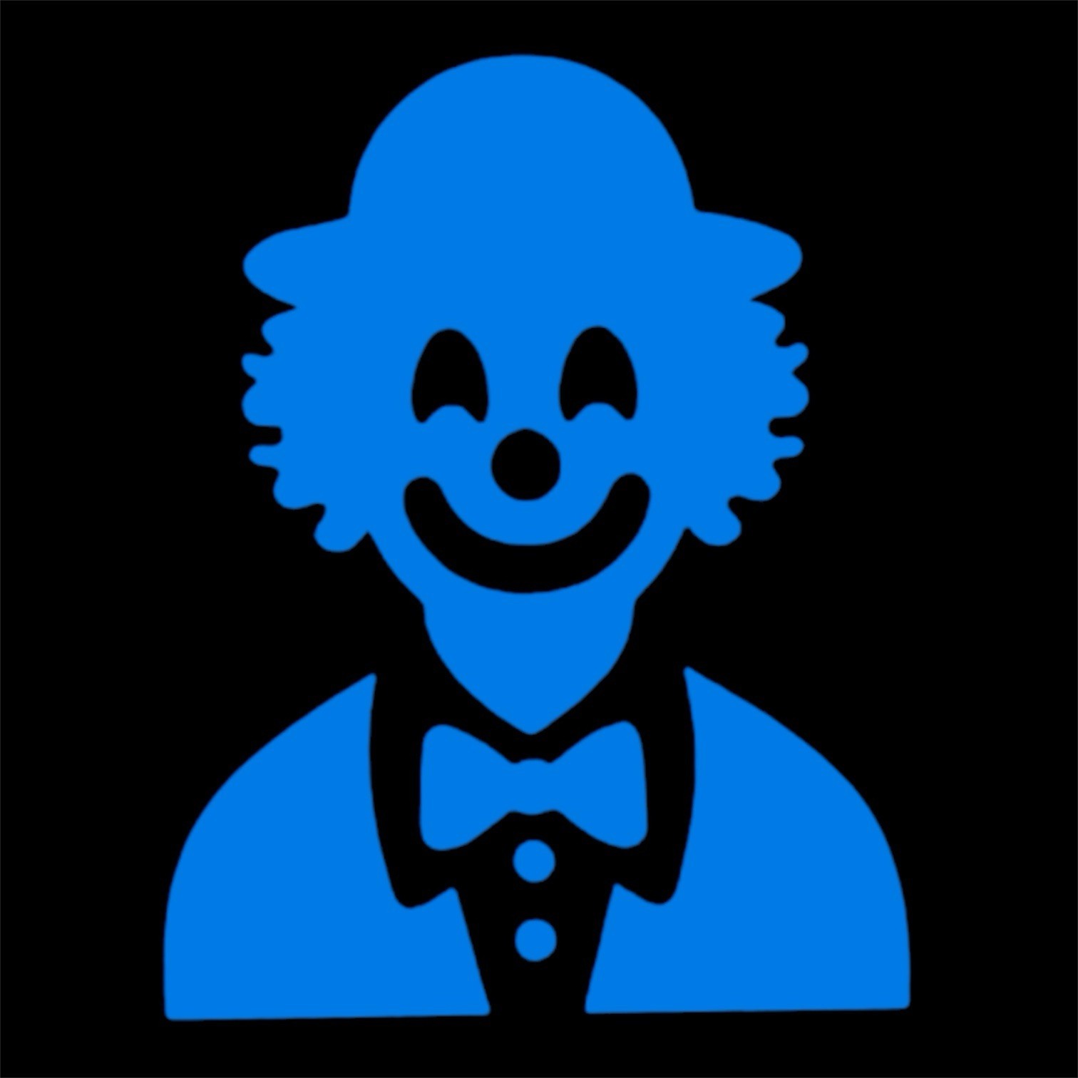 Happy clown #1 Decal for car Windows Laptops most Smooth Surfaces