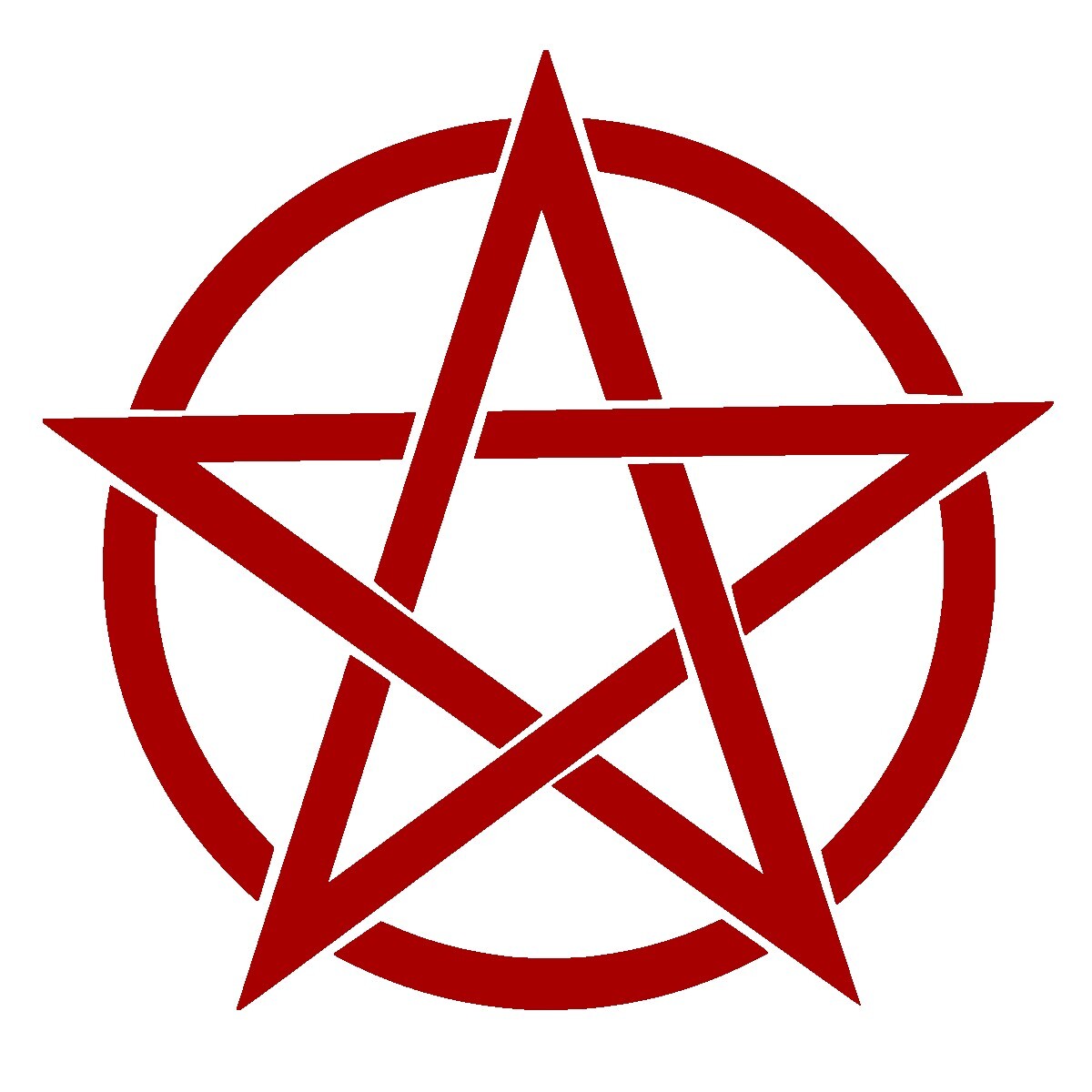 Pentacle Pentagram Symbol vinyl decal, car/tumbler/wall sticker- large sizes