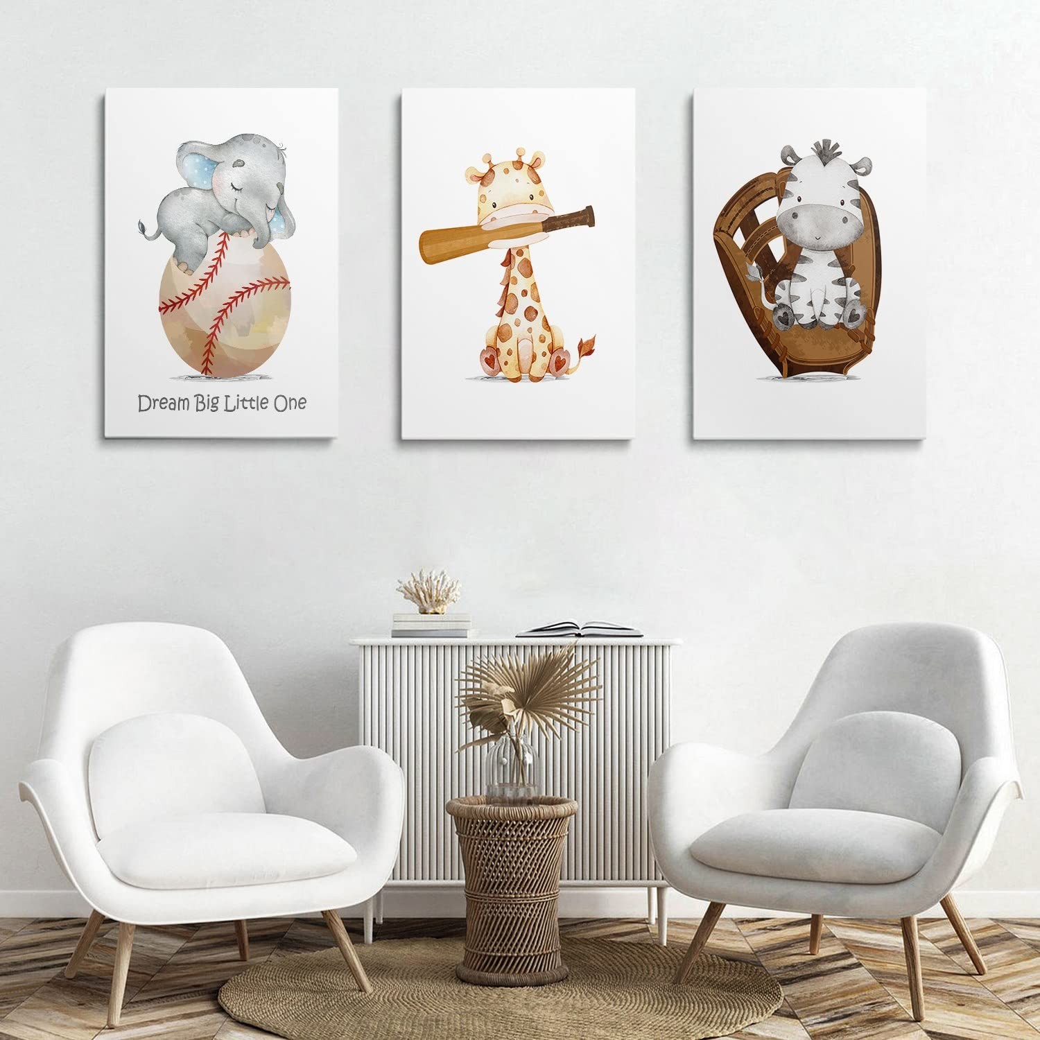 Baseball Sports Nursery Decor Boy Nursery Wall Decoration Baby Boy Sport Canv…