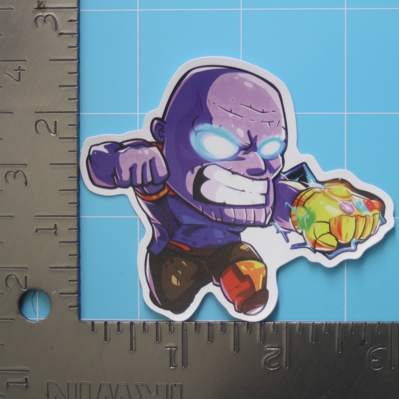 Marvel Universe Sticker (THANOS) MCU Superheroes, Gloss PVC Decal
