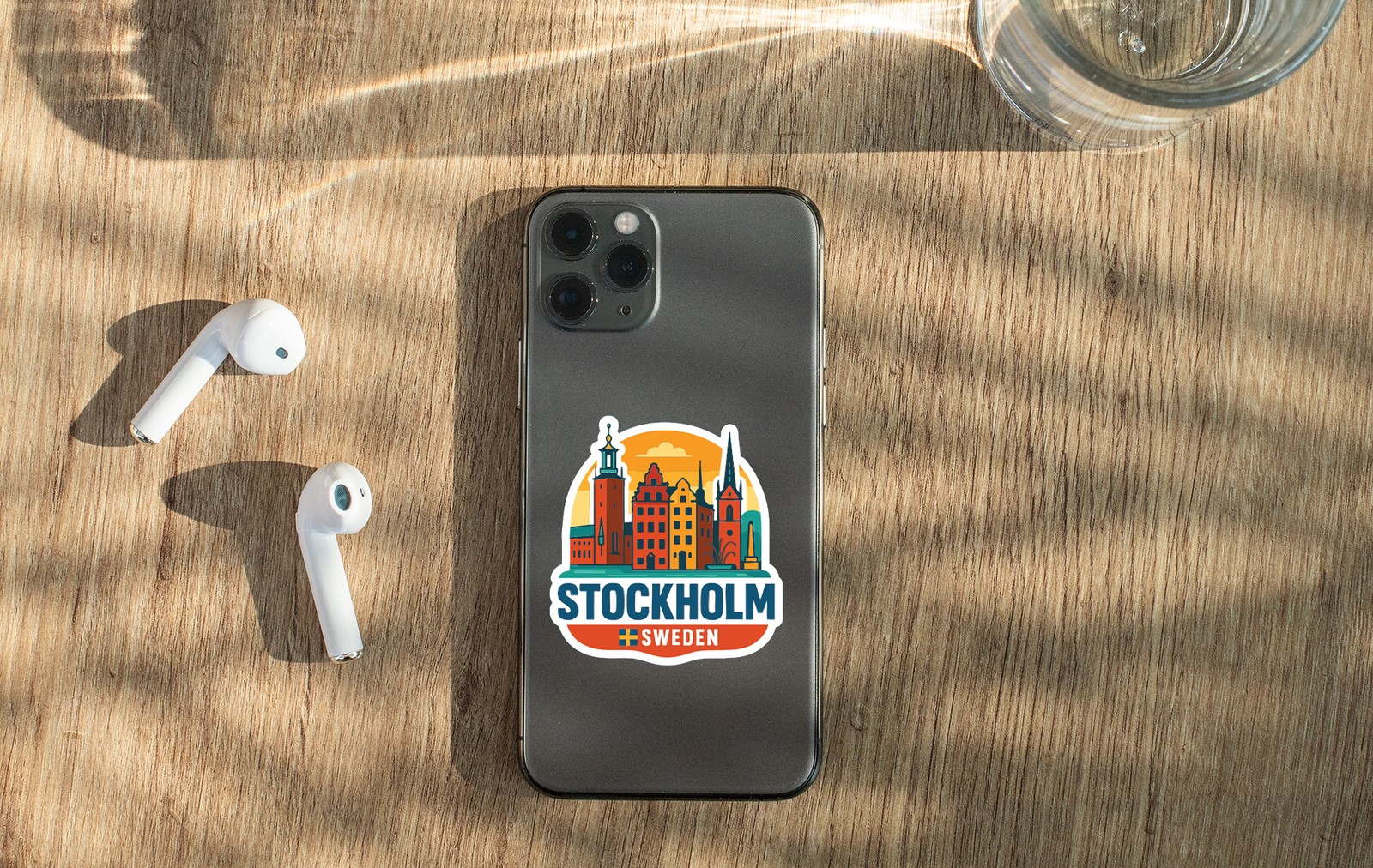 Stockholm Sweden Sticker Decal Vinyl Die-Cut City Skyline Landmark Design