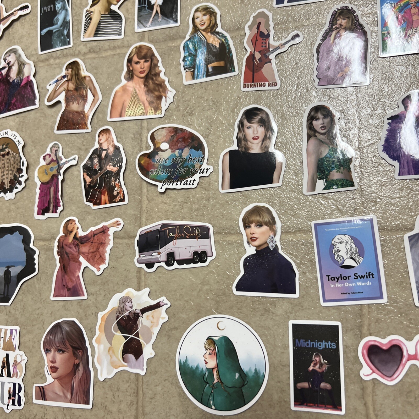 100 Piece Taylor Swift Stickers Laptop Luggage Decals Dope Wall Sticker Lot D