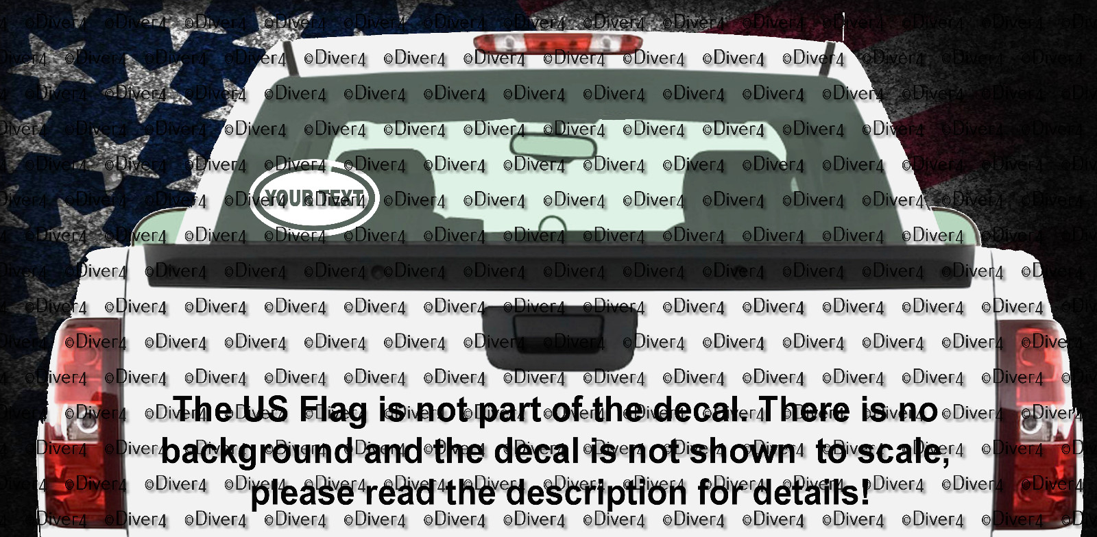 Oval Custom Text Vinyl Decal USA Made US Seller