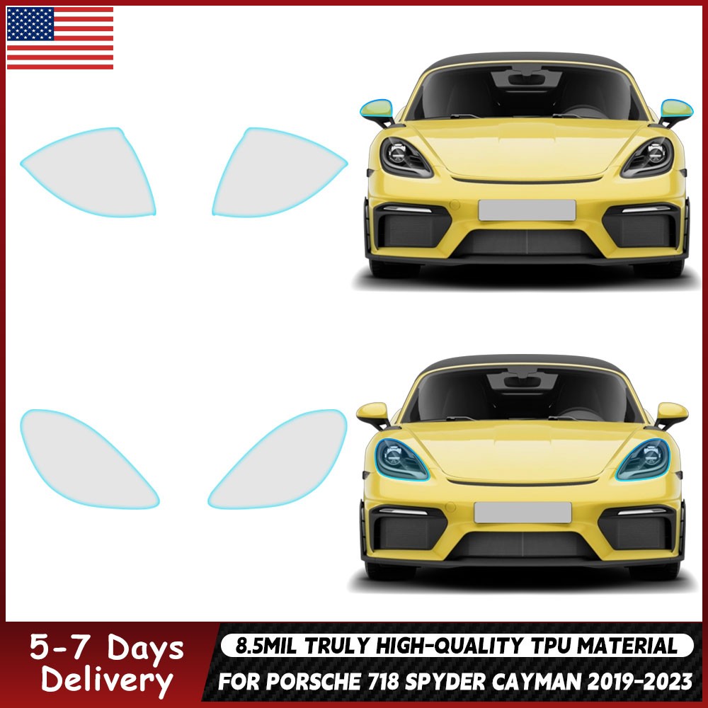 For Porsche 718 Spyder 2019-2023 Precut Kit Paint Protection Film Clear PPF TPU