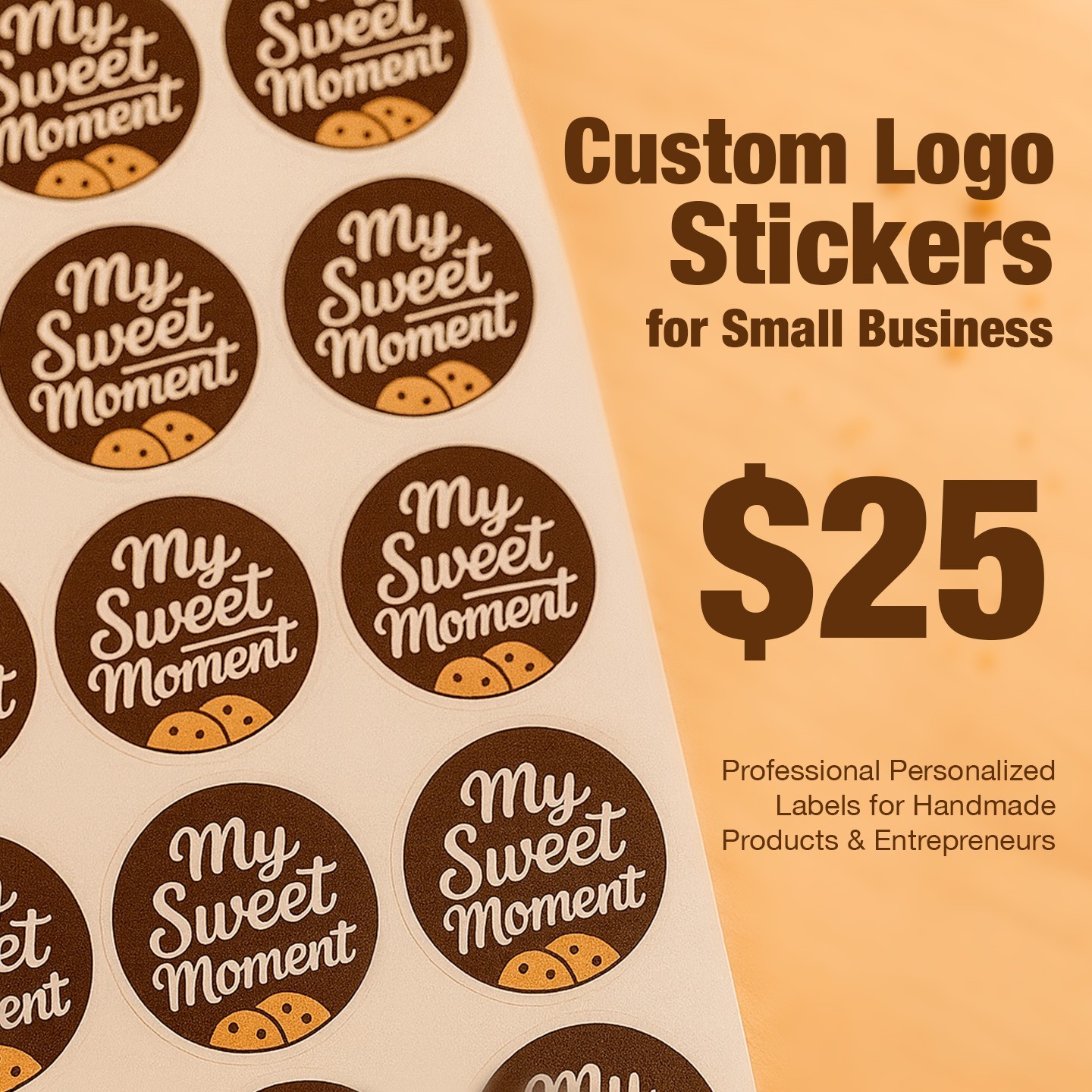 Custom Logo Stickers for Small Business – Professional Personalized Labels