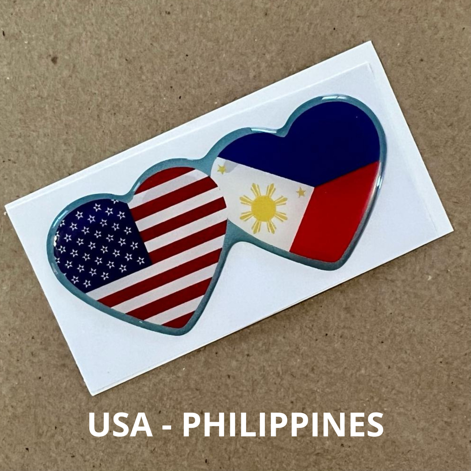 Epoxy resin dome 3d gel sticker Adhesive Crystal Flags