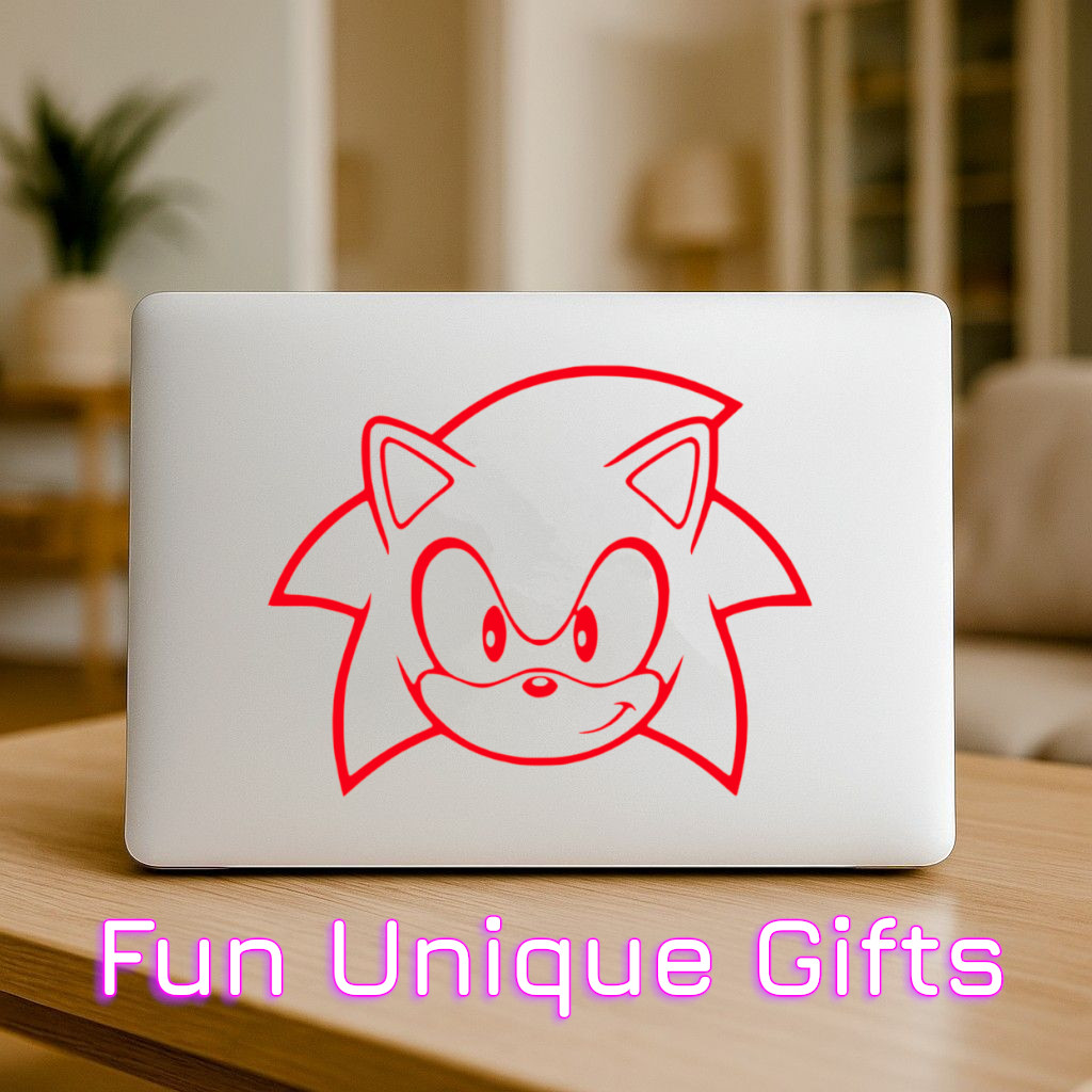 Sonic Face Vinyl Decal Sticker -Multiple Colors & Sizes- SHIPS FREE!