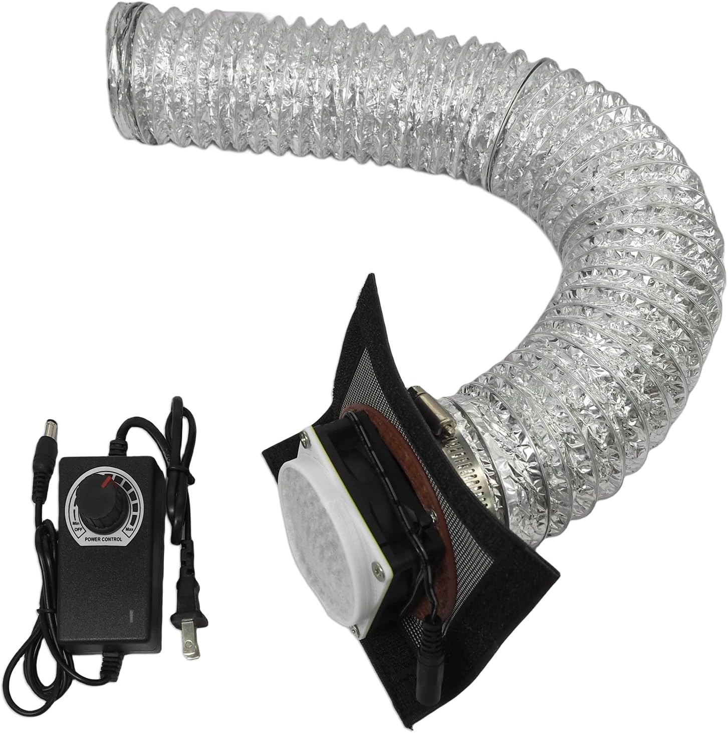 Upgrade 3-Layers Filter System Smoke Exhaust Kit with 5000RPM Fan and Speed Cont