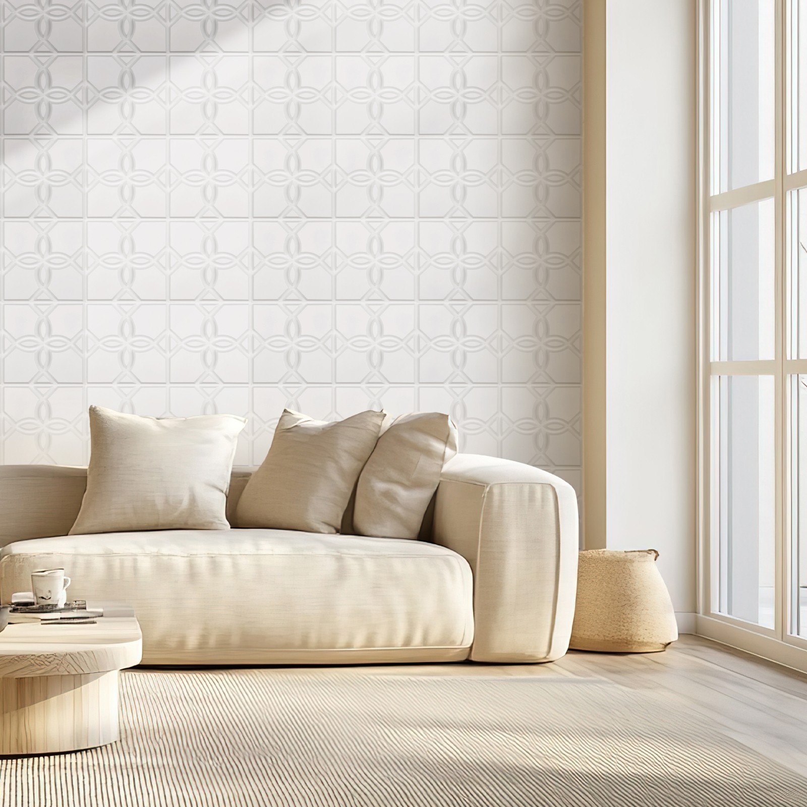 VEVOR 3D Wall Panels 33-Pack 11.81 x 11.81" PVC 32 Sq.Ft Coverage Floral Matte