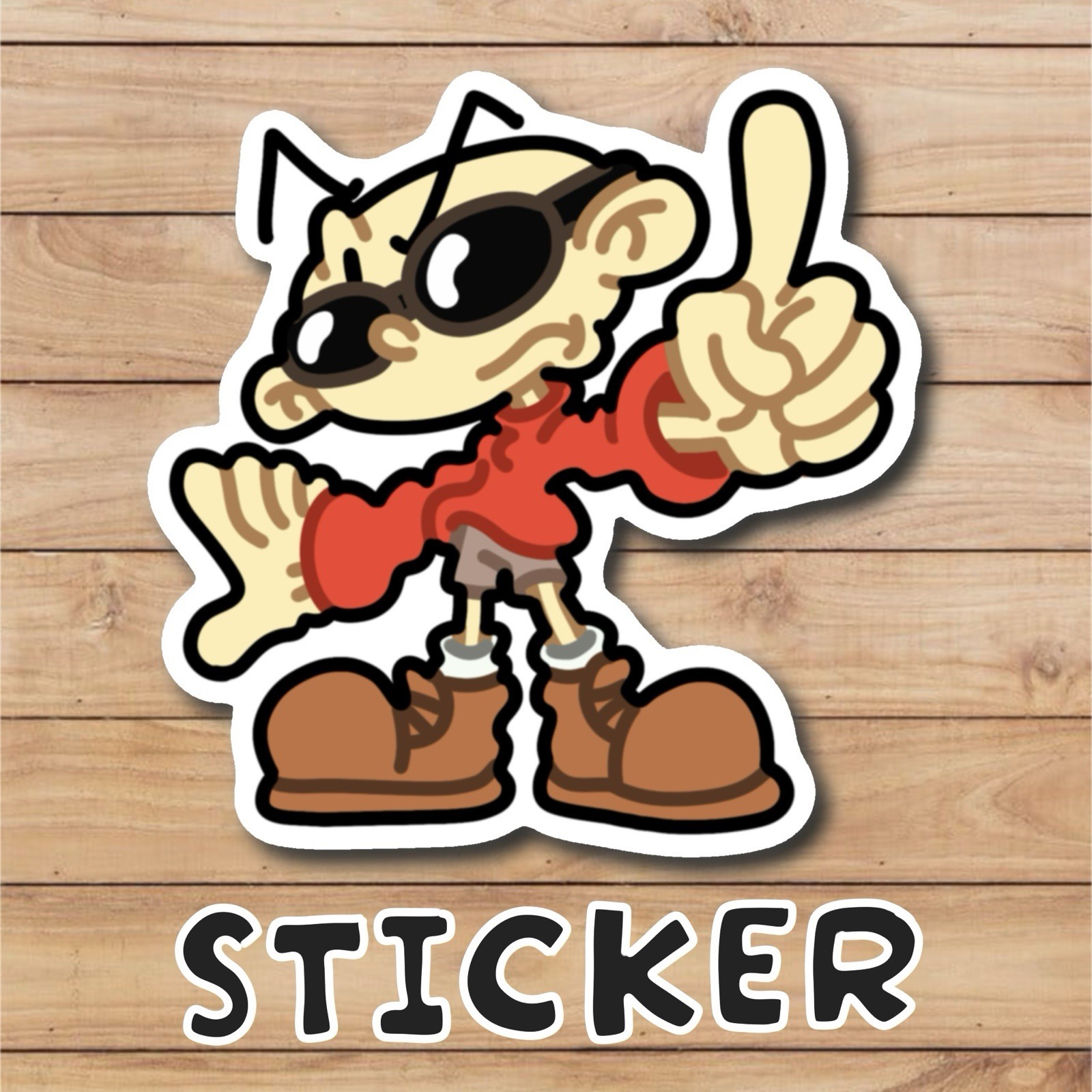 Cartoon Character Sticker Decal, Multicolor – Kids Teens Adults