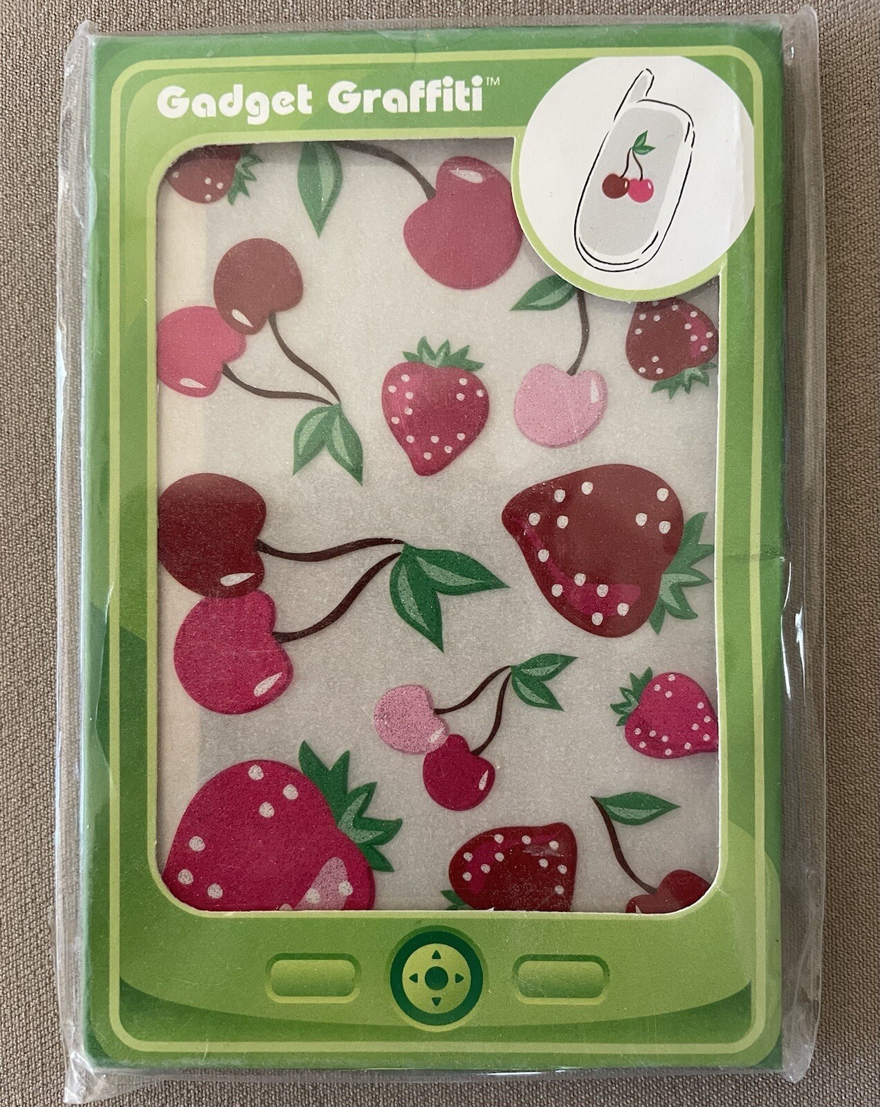 Gadget Graffiti Mixed Berry Removable Non-Toxic Glitter Stickers, New In Package