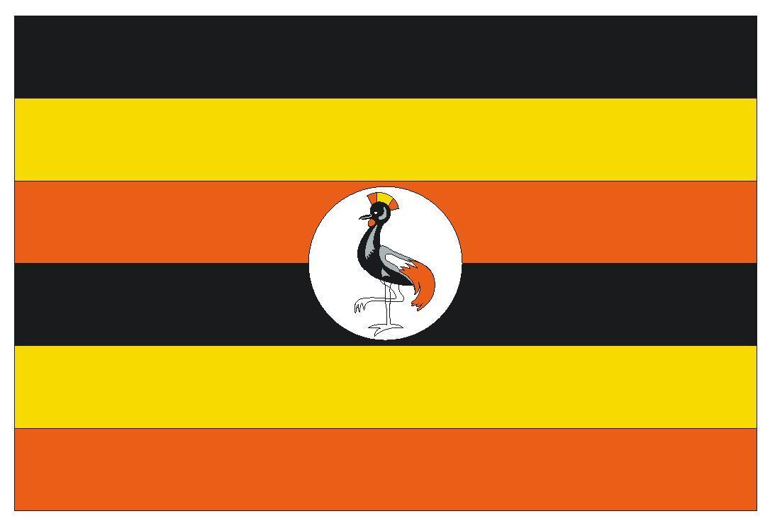 Uganda International Flag Sticker Decal F523
