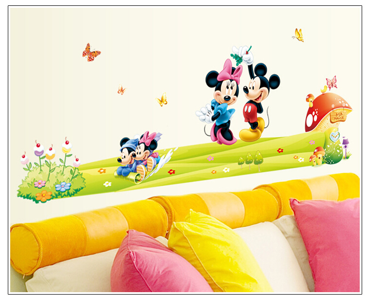 HUGE mickey & minnie mouse Removable Wall Stickers Decal Kids Home Decor