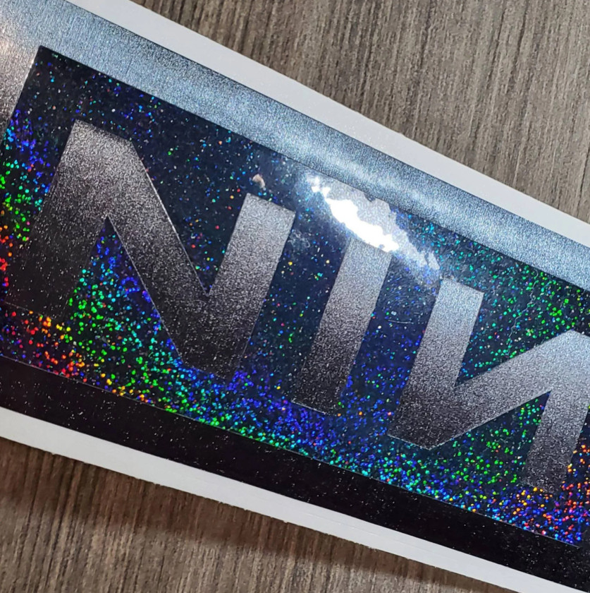 Nine Inch Nails – Premium Brushed Steel & Holographic Decal 6"