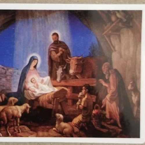 Nativity Sticker Christmas Holiday Jesus Bethlehem Saint God Spiritual Religious