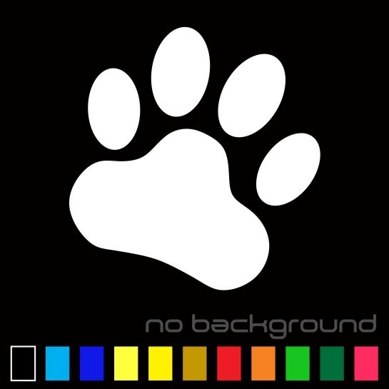 Paw Sticker Vinyl Decal – Dog Cat Pet Puppy Animal Paws Cute Car Window Truck