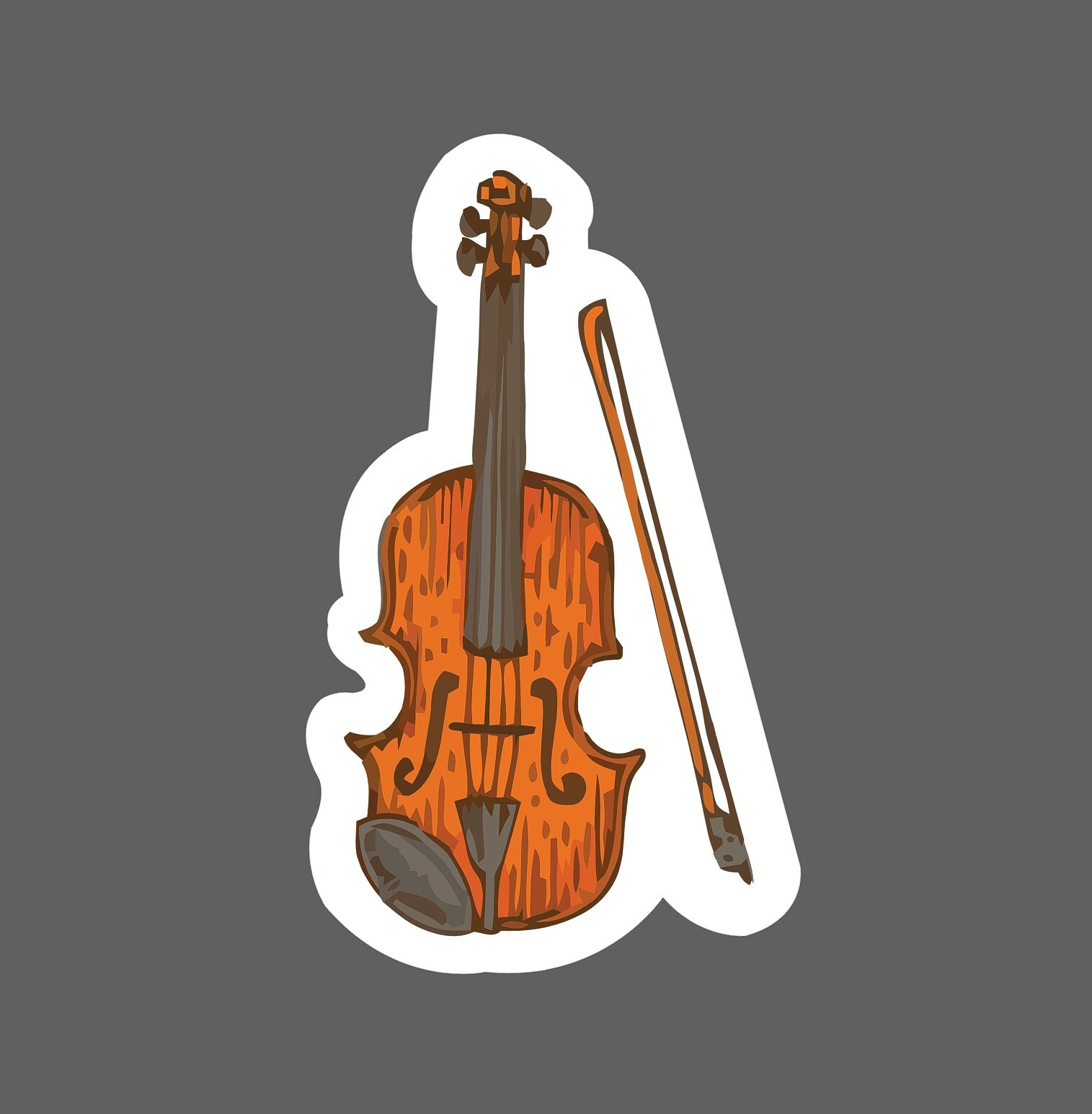 Fiddle Sticker Violin Music Waterproof – Buy Any 4 For $1.75 Each Storewide!