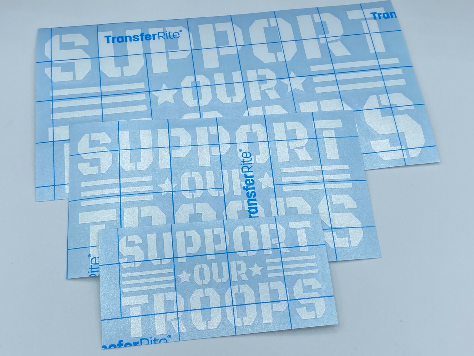 SUPPORT OUR TROOPS -WHITE- Vinyl Decal Indoor & Outdoor Sticker. Choose Size!!