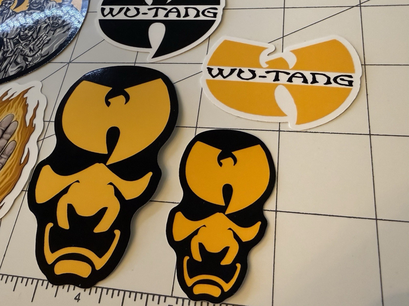 Wu Tang Clan Stickers 6 Sticker Lot