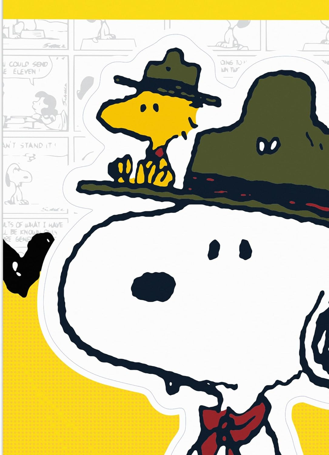 Peanuts Camp Snoopy Adhesive Vinyl Decal – Fun Snoopy and Woodstock Sticker for