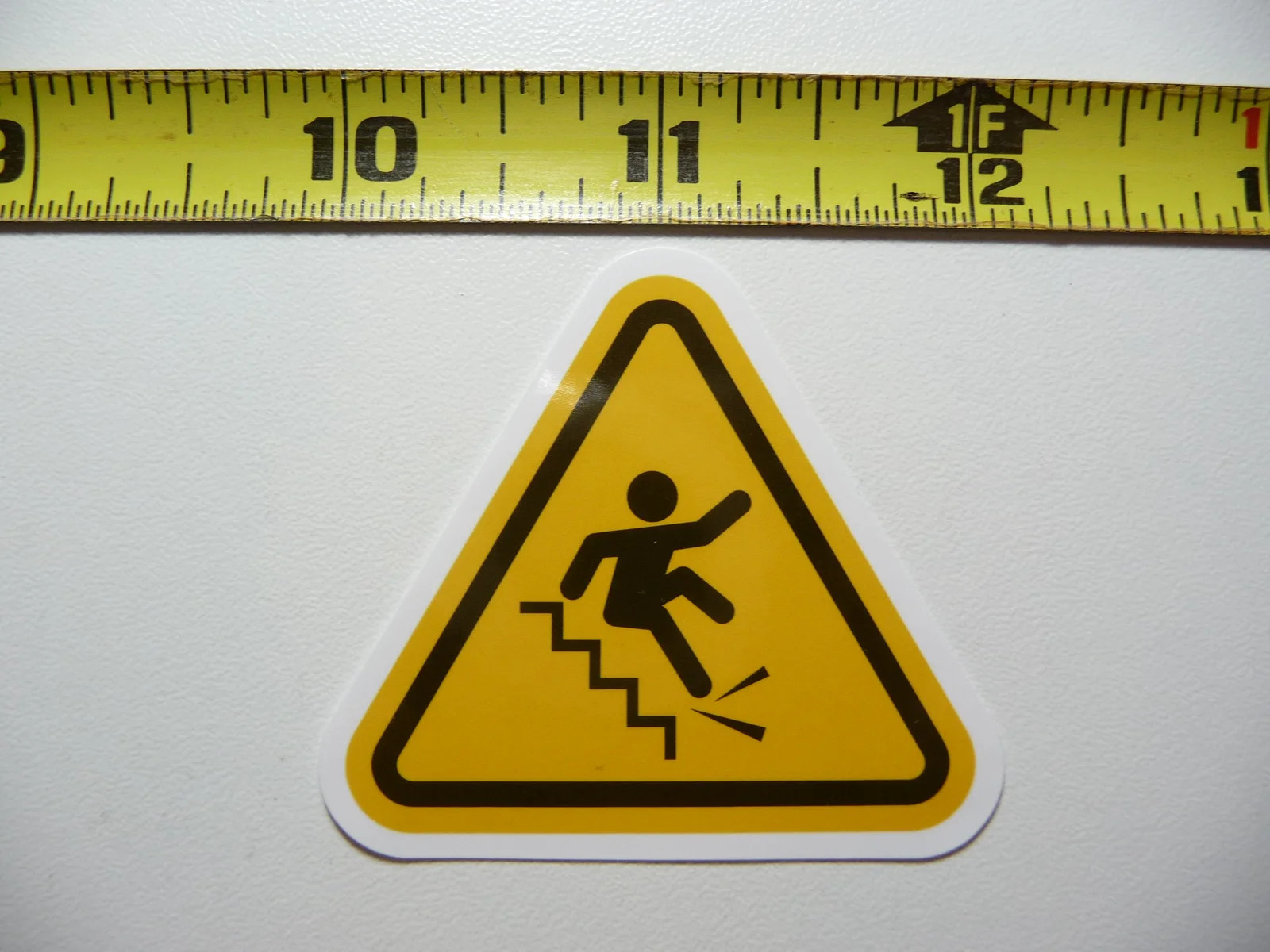 DANGER CAUTION STAIRS SMALL STICKER DECAL BUSINESS COMPANY POLICY BUILDING DOOR