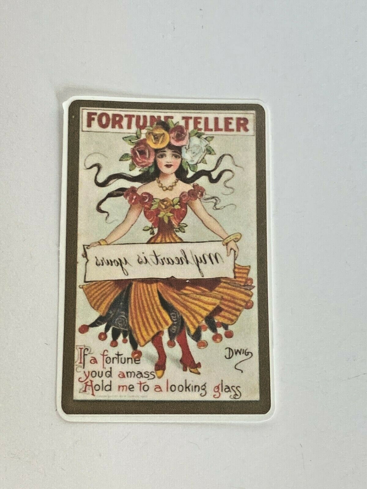 FORTUNE TELLER Vinyl Sticker 3 "x 2" Laptop Notebook Mug Fade Resistant
