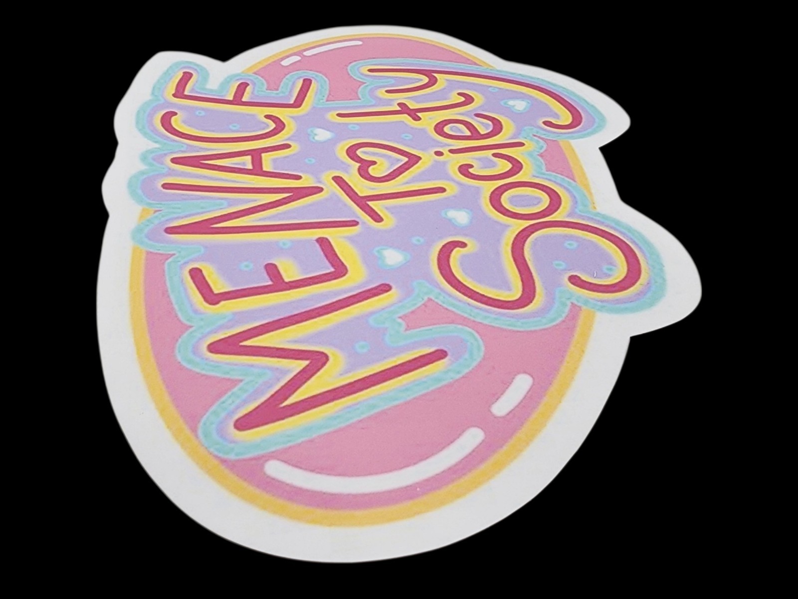 Menace To Society Waterproof Car Decal Wall Poster Vinyl Sticker Cute Pink Blue