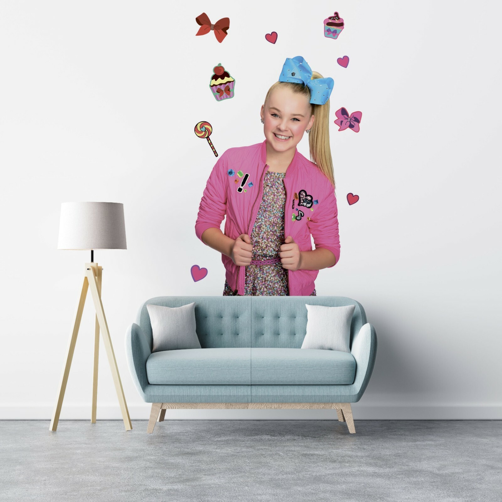 Home Art Decor Joelle Joanie Siwa Design Vinyl Wall Removable Decoration 20×34