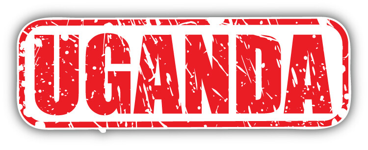 Uganda Grunge Stamp Car Bumper Sticker Decal