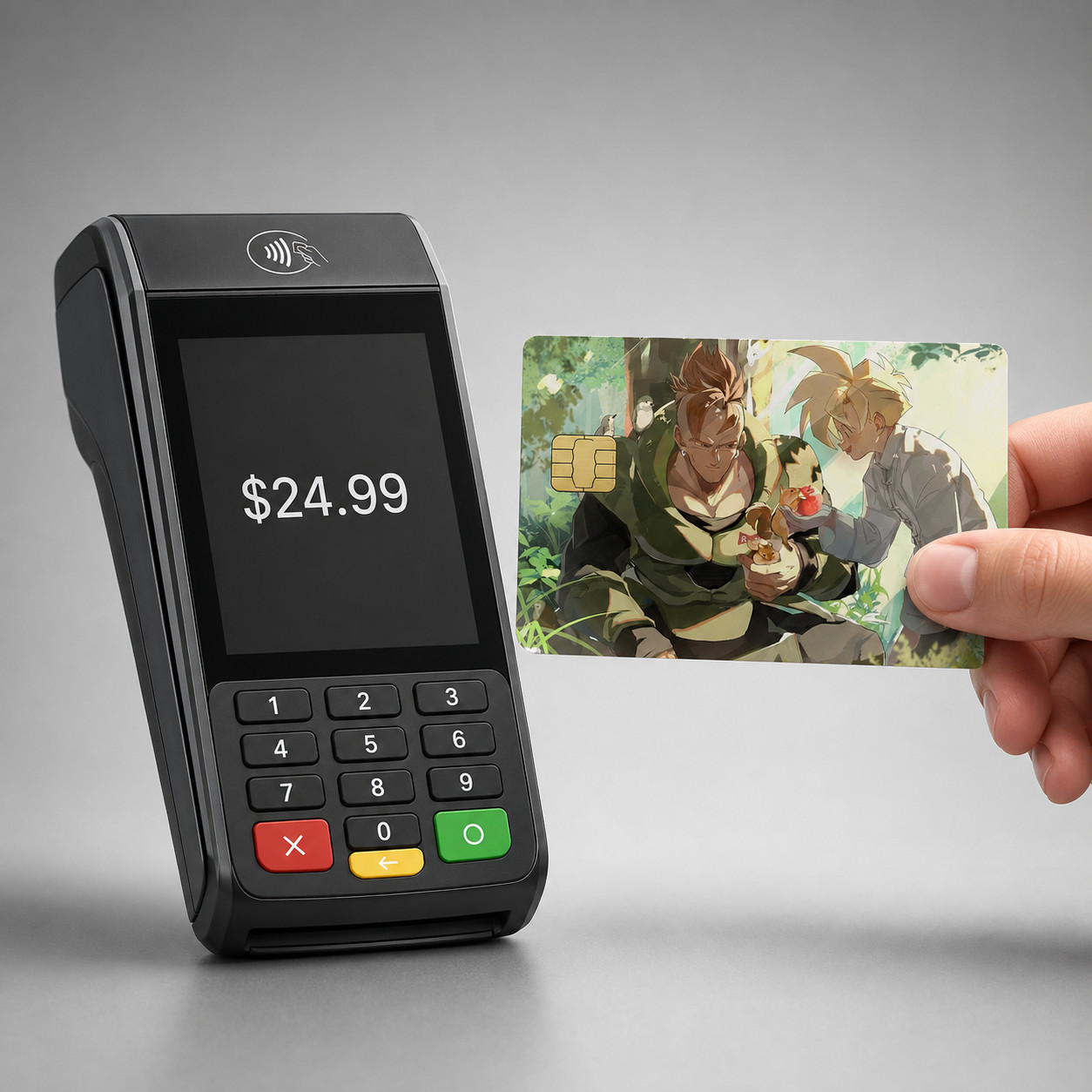 Android 16 & Gohan’s Sanctuary Dragon Ball Z Debit Card Credit Card Skin