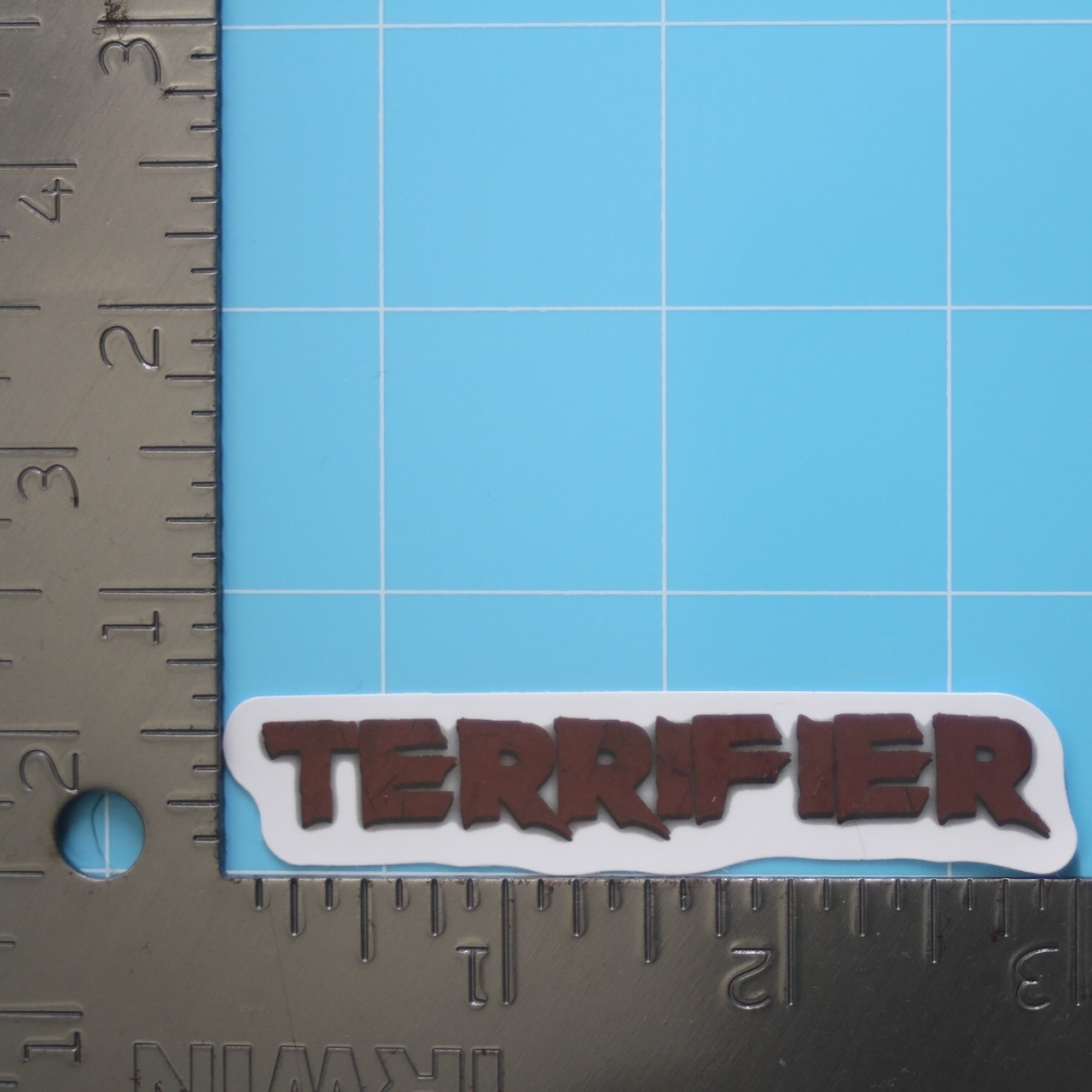 Terrifier Sticker (TERRIFIER TITLE LOGO) Bloody Horror Movie, Gloss PVC Decal