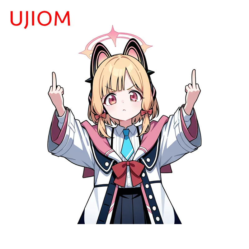 UJIOM Saiba Momoi Midori Blue Archive Wall Sticker Loli Graphics Decals DIY Home