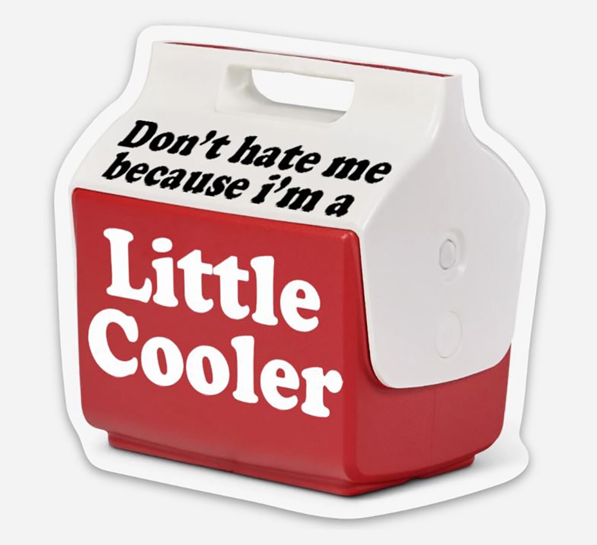 2-pack Don't Hate Me Because I'm a Little Cooler Vinyl Decals – Die Cut Stickers