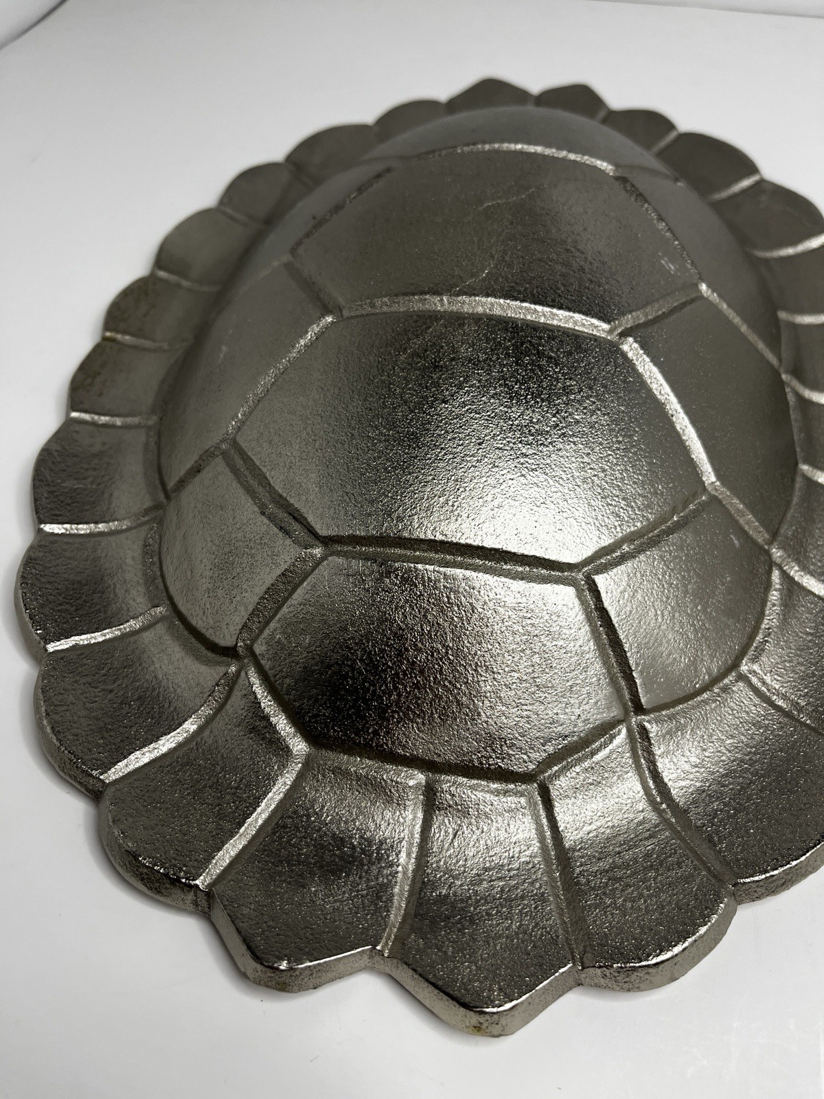 Vintage Shell Wall Decor Silver Toned Heavy Metal 15" Art Tortoise 2 Available