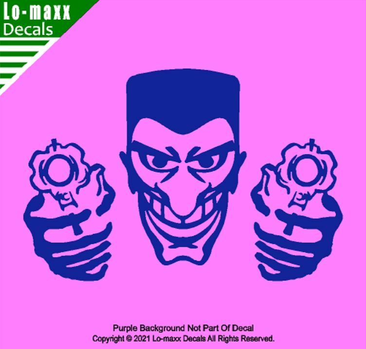 Gangster With Guns Sweet New Design Superior Quality Art Die Cut Vinyl Decal