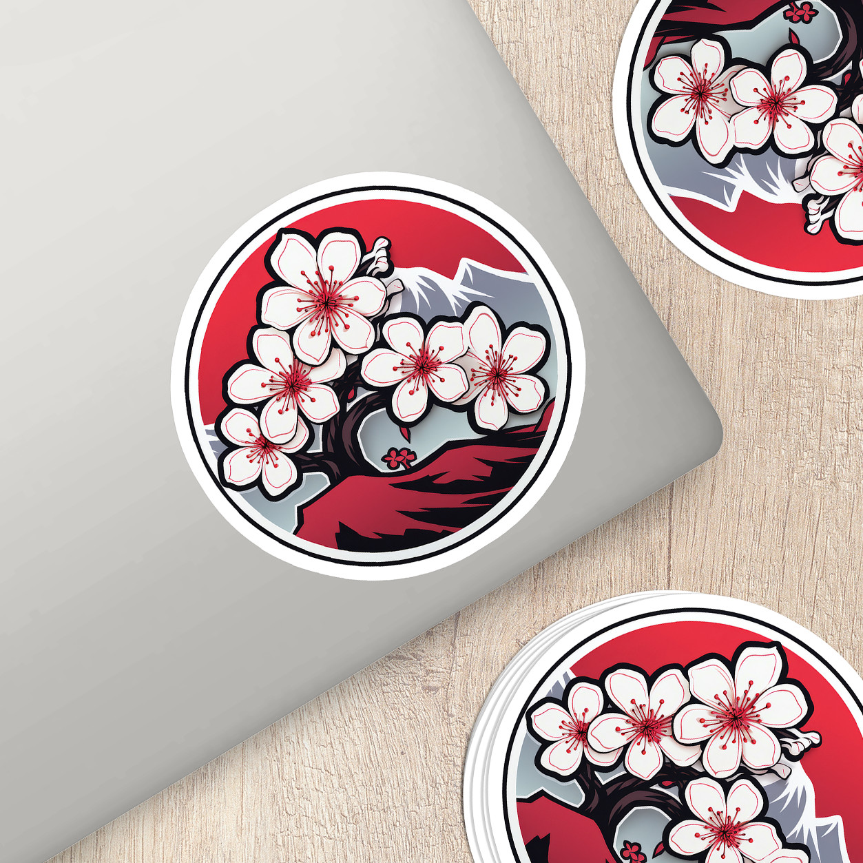 Cherry Blossom Vinyl Sticker – Embrace Nature's Beauty Anywhere You Go!