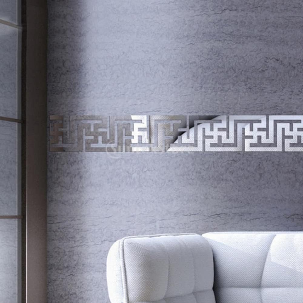 20PCS/lot DIY Mirror Stickers Art Mirror Wall Sticker Acrylic Home Decor for Liv