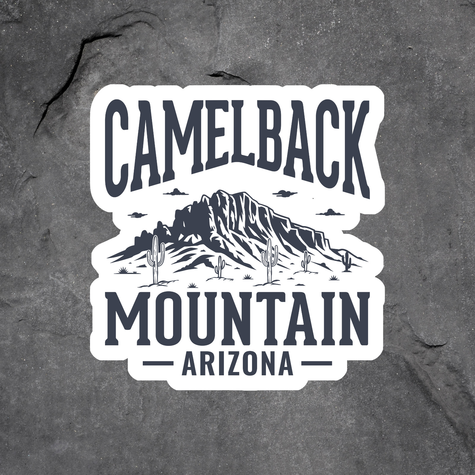 Camelback Mountain Arizona Sticker Vinyl Decal Desert Landscape Graphic