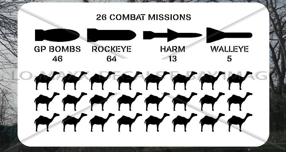 Camel Fighter Bomber Military Combat Kill Markings Premium Printed Vinyl Sticker