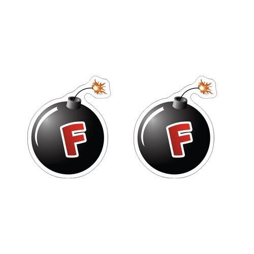 F Bomb Sticker Decal curse words funny