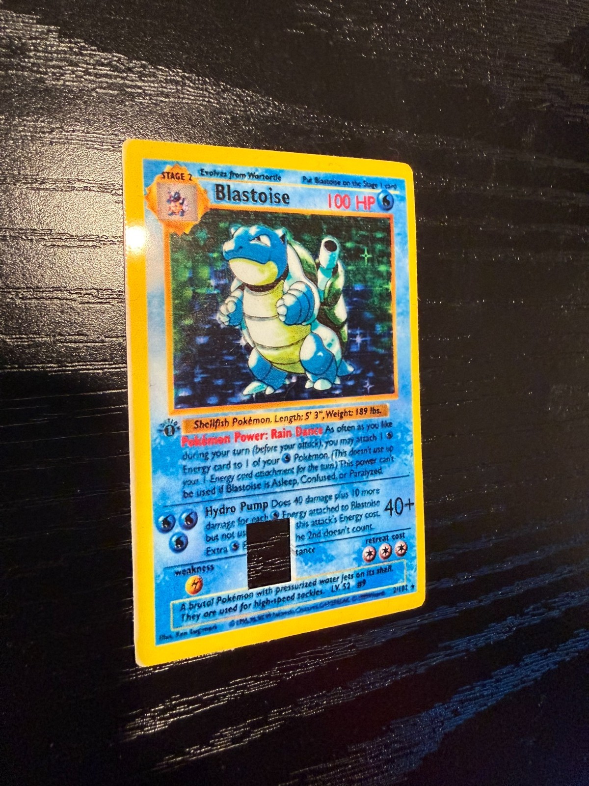 Blastoise Pokemon Credit Card Decal/Sticker/Skin