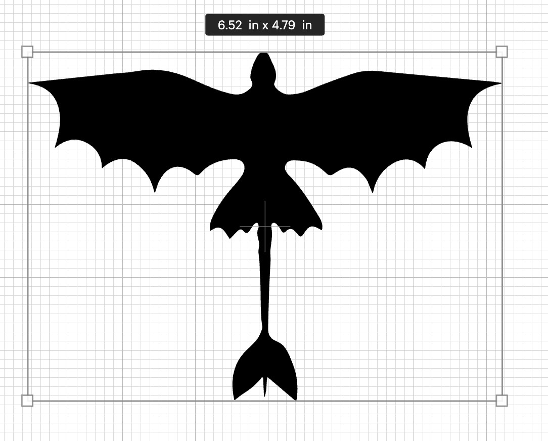 Toothless Dragon Flying Vinyl Decal