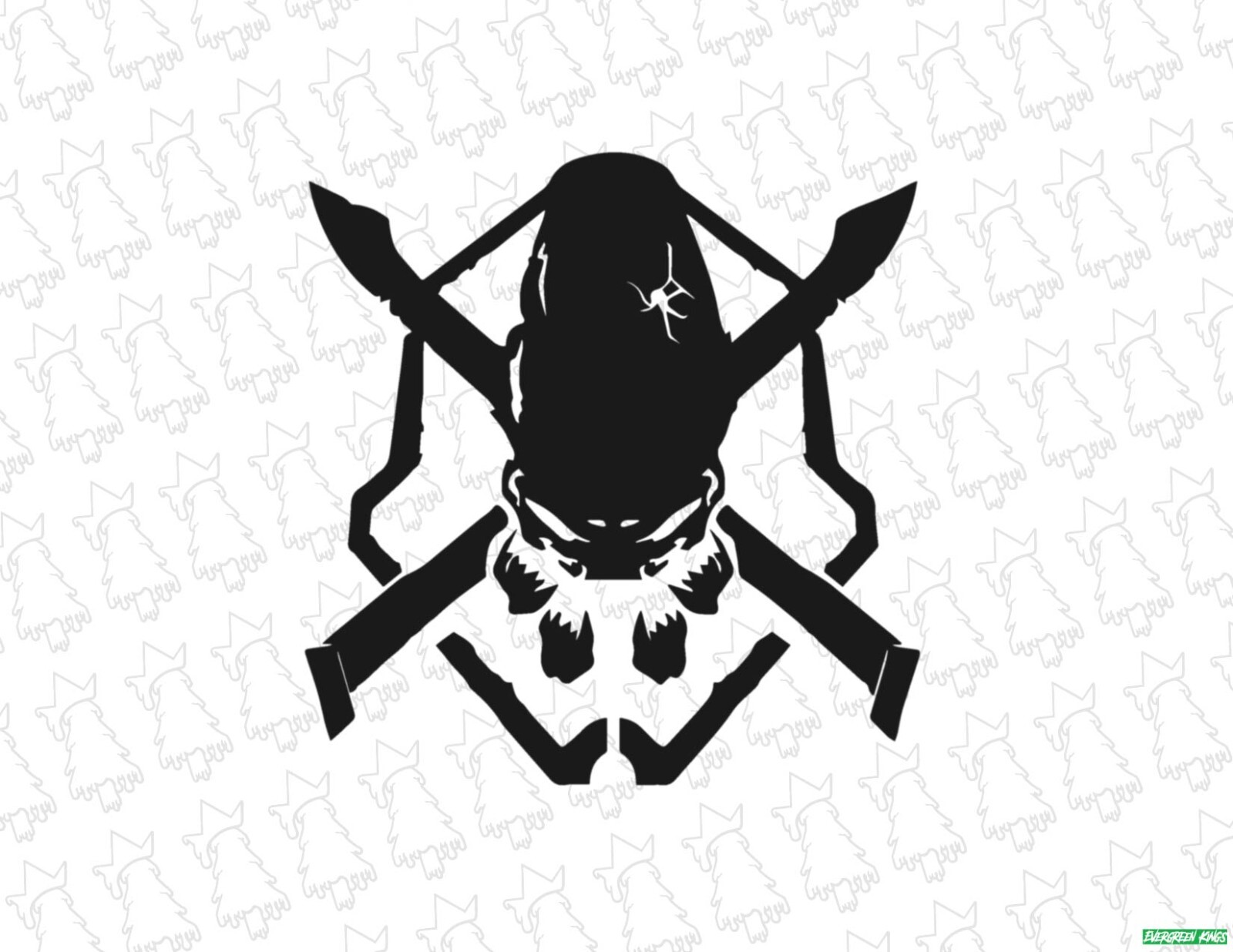 Halo Legendary Infinite Elite Covenant Logo – 5 Inch – Gamer Decal Sticker