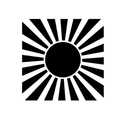 Retro Sun Sunshine Vinyl Decal Sticker Car Truck Window Laptop Square Sun