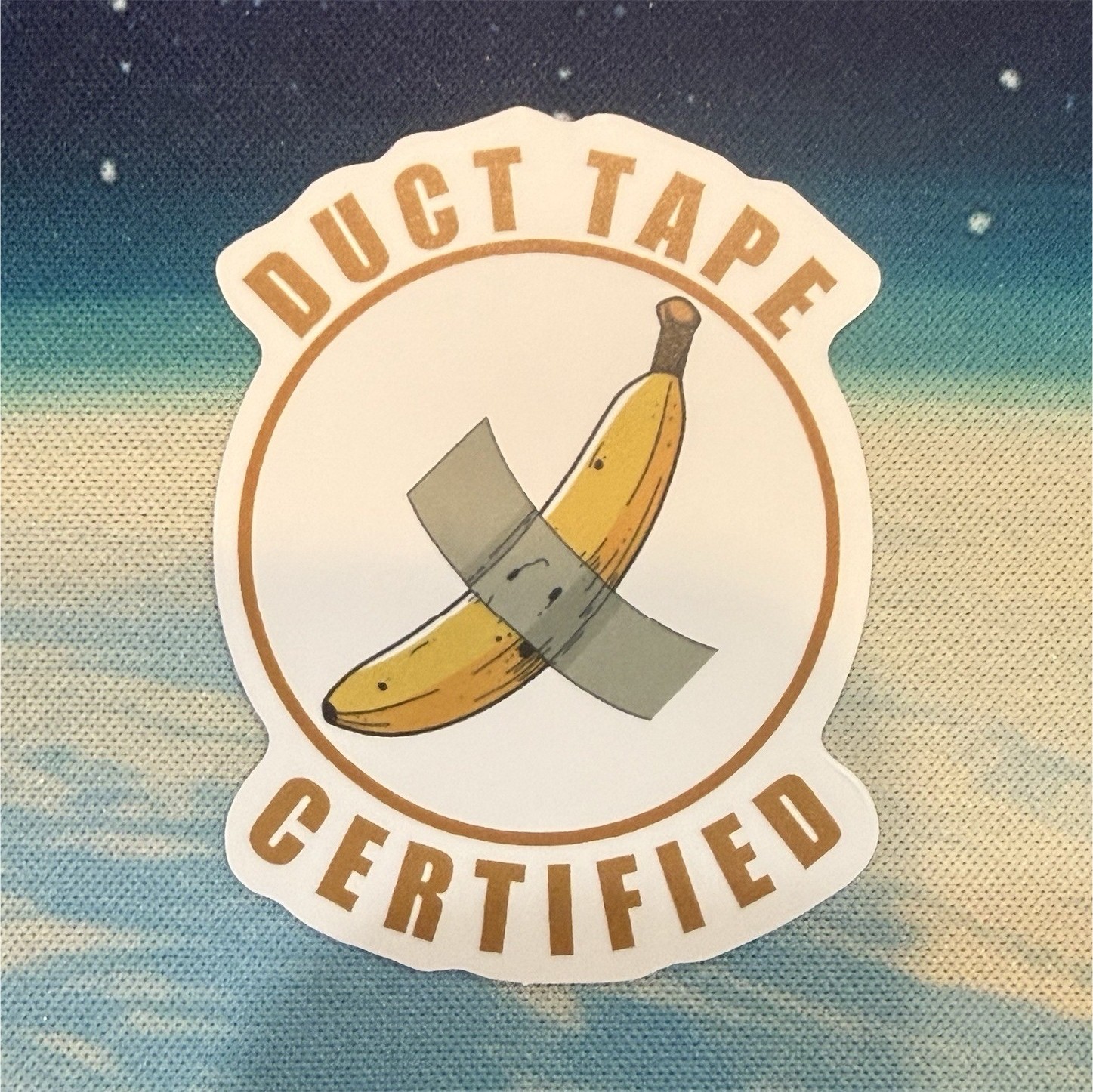 Duct Tape Certified Banana Funny Die-Cut Vinyl Self-Adhesive Sticker Decal