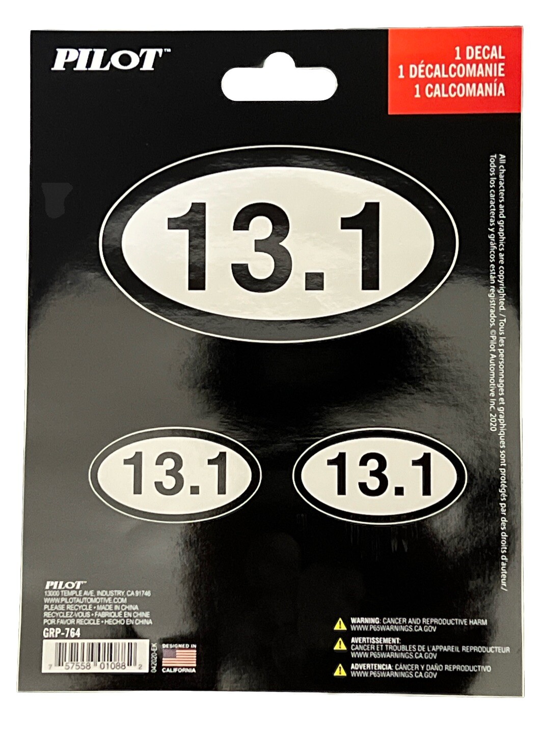 Marathon 2 Packs: 26.2 / 13.1 Marathon Decal Runner Logo Sets Bumper stickers