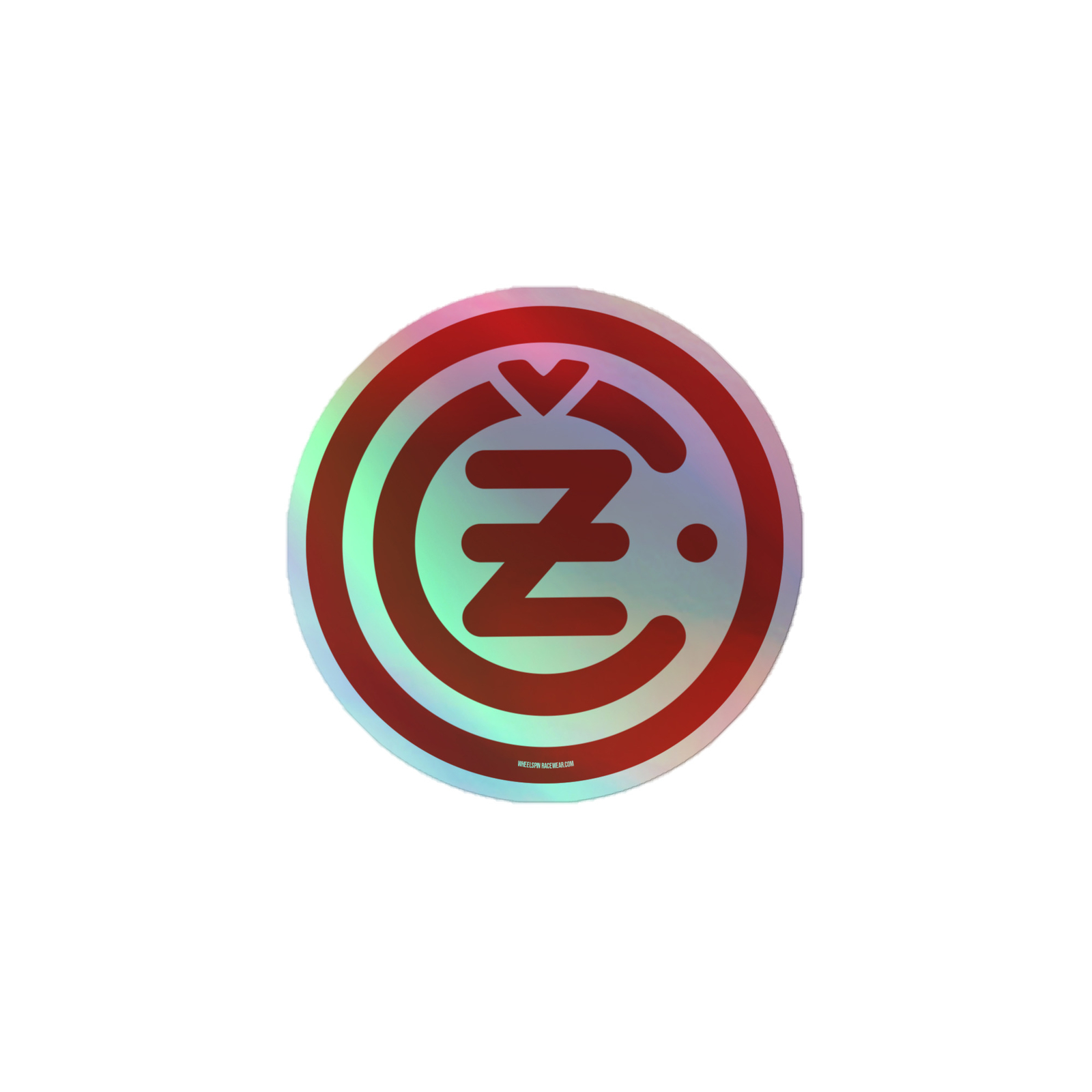 CZ Round RED Logo Holographic Moto Stickers vintage mx motocross