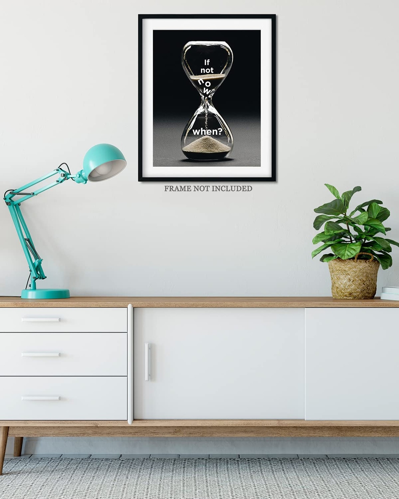 Govivo If Not Now, When? – Motivational Quote Wall Art Print – Wall Decor Pri…