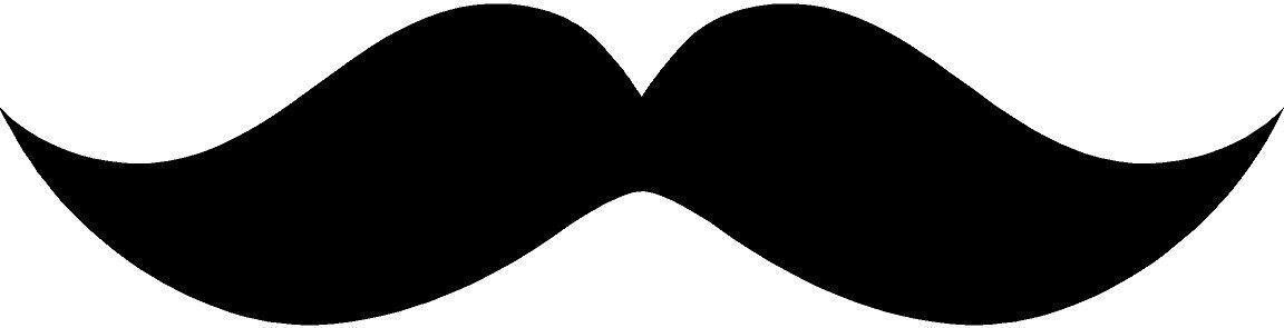 30 – 1" X Small Mustache Vinyl Decal Wall Electric Outlet Funny Sticker Stache A