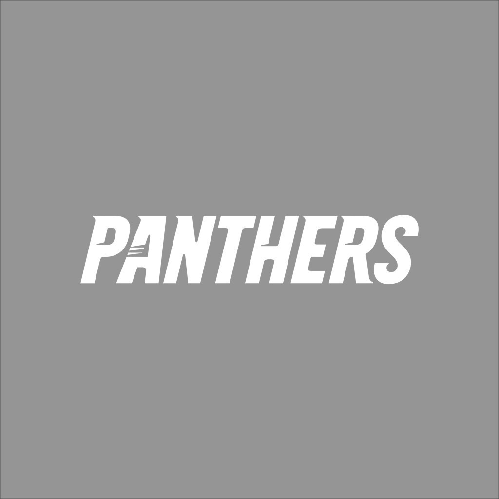 Carolina Panthers #5 NFL Team Logo 1 Color Vinyl Decal Sticker Car Window Wall